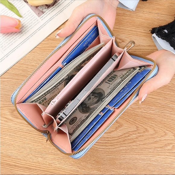 ⚠️Clearance Multifunctional Green Long Floral Wallet - Picture 3 of 5